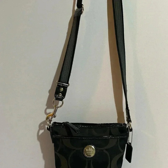 Coach  CC signature print canvas crossbody handbag - Picture 10 of 11